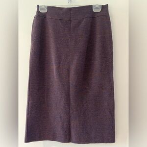 KAOS Made in Italy Knit Skirt Purple Striped Pull-On Approx Size US 4